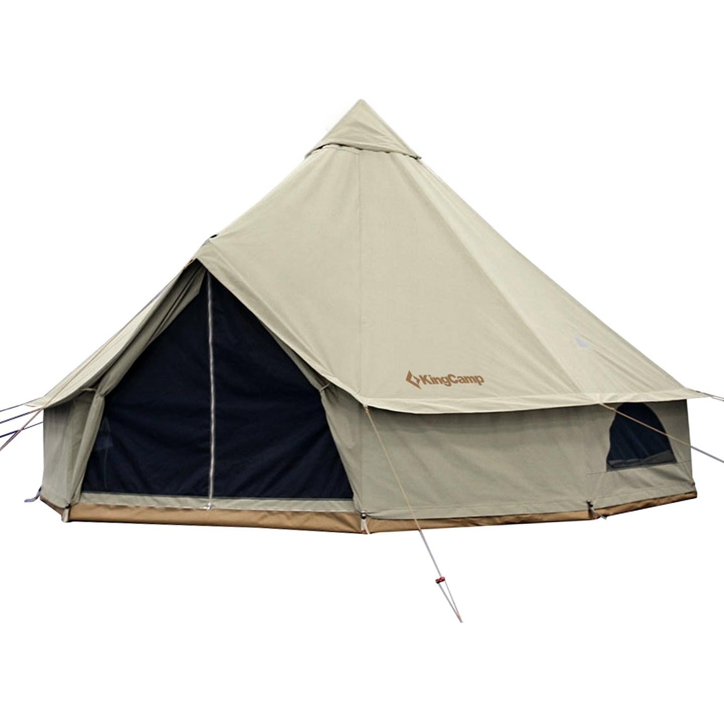 KingCamp 4-Season Khan Canvas Bell Tent-13ft/16.4ft