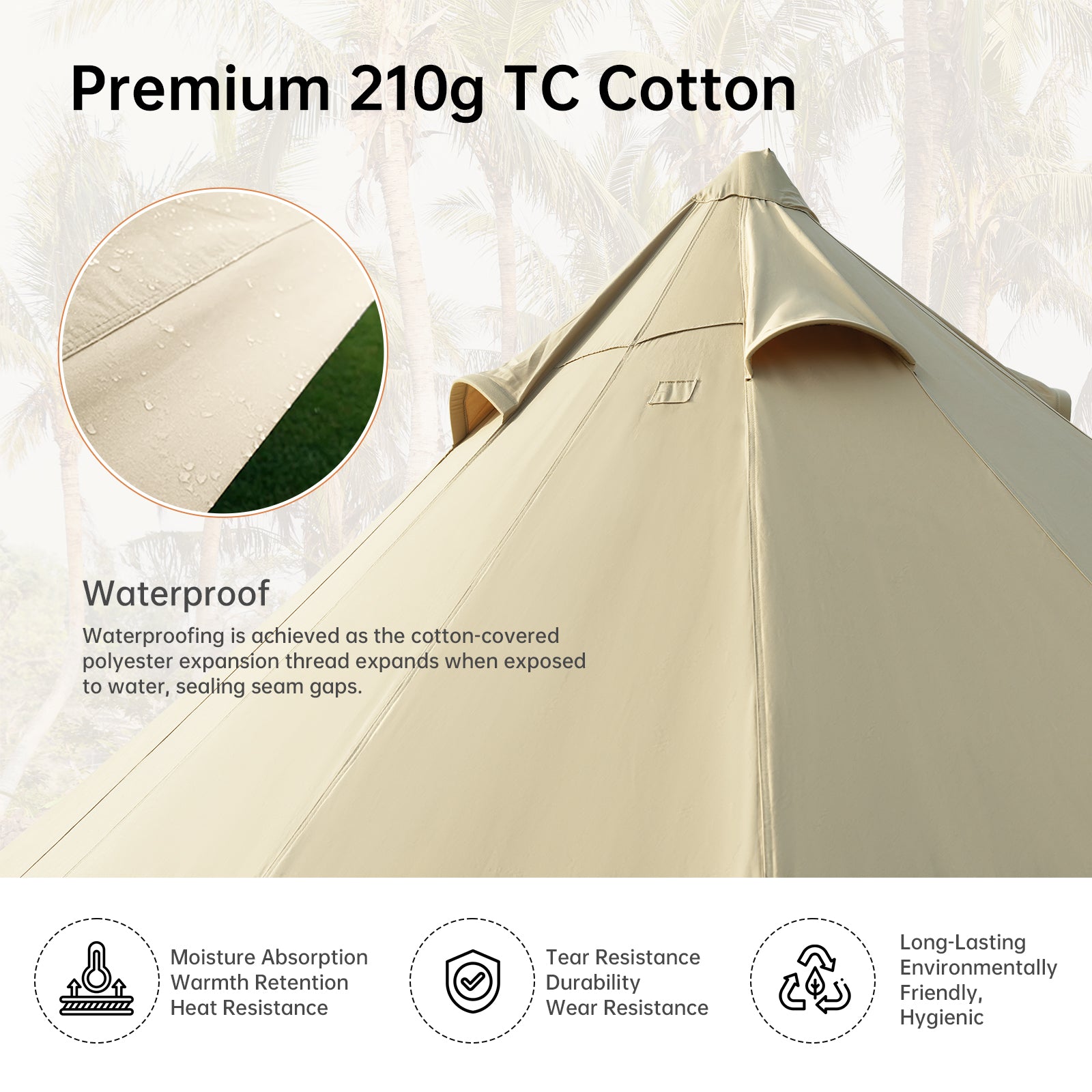 KingCamp KHAN C 400/500 4-Season Bell Tent