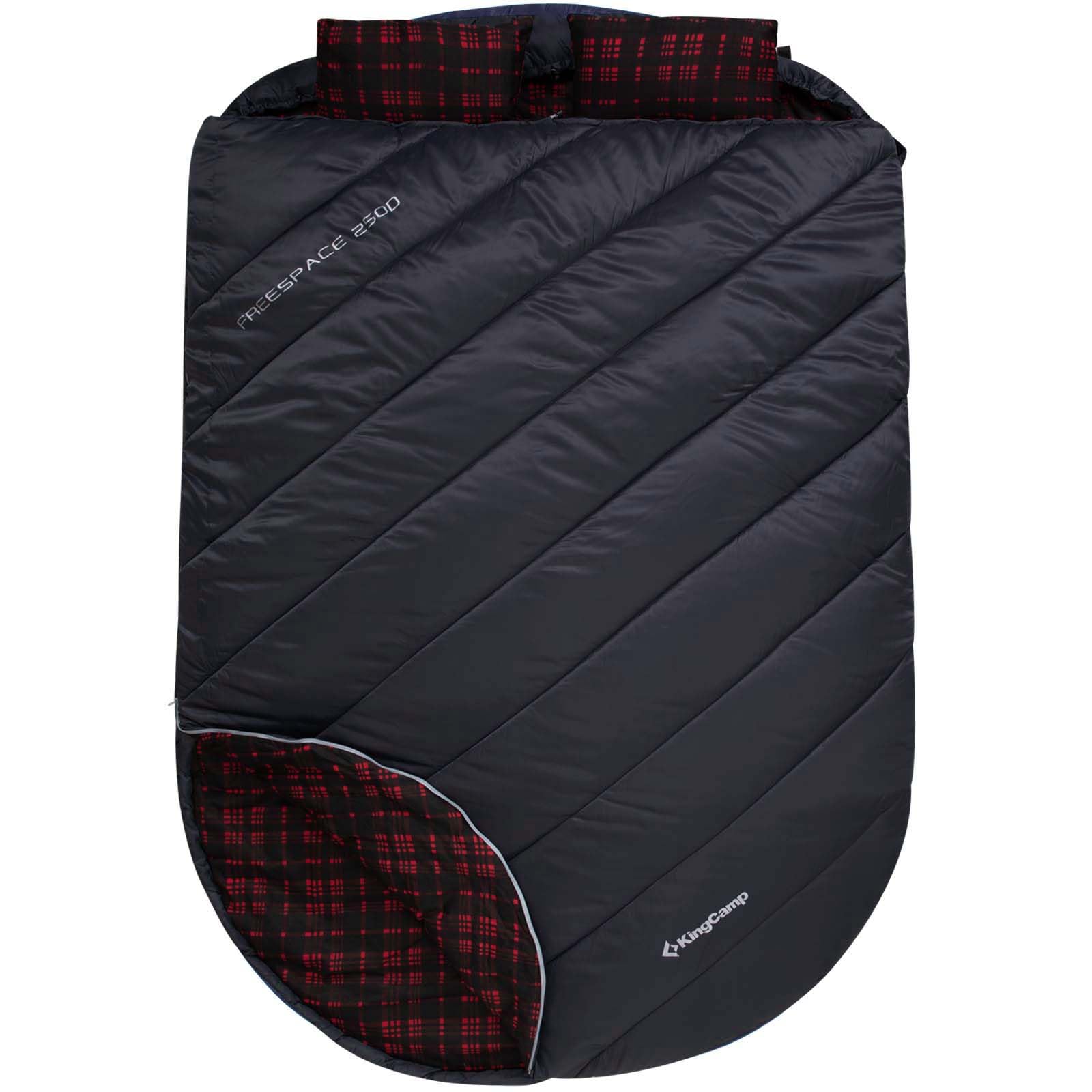 KingCamp FREESPACE 250D Flannel Lined Double Sleeping Bag