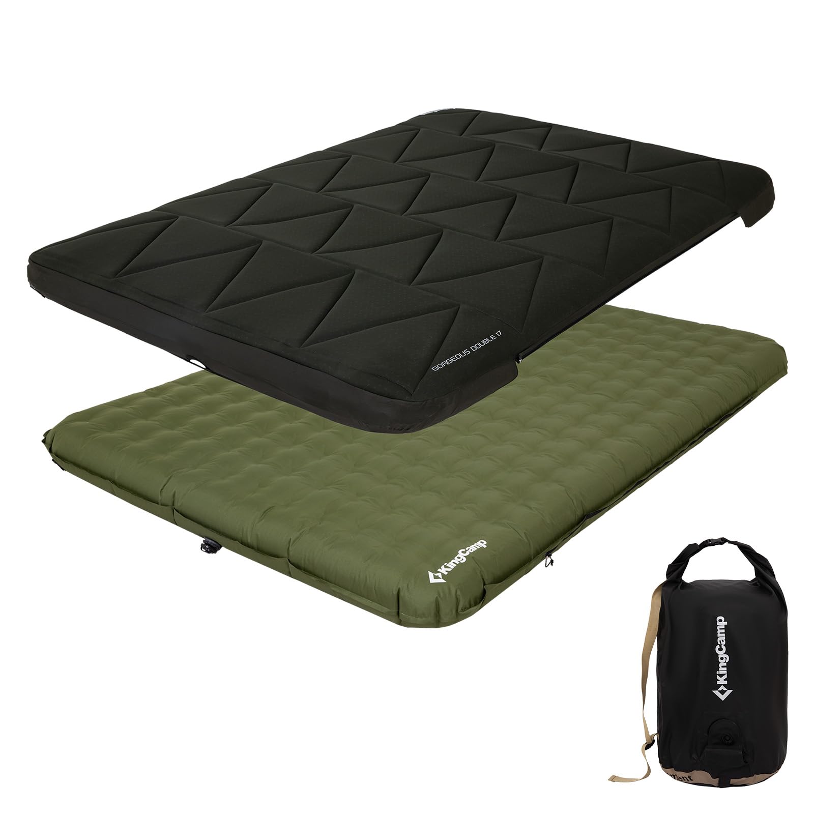 Double inflatable sleeping pad best sale