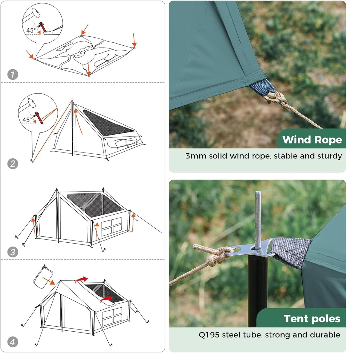 KingCamp Mountain In C2 Cabin Tent Accessories