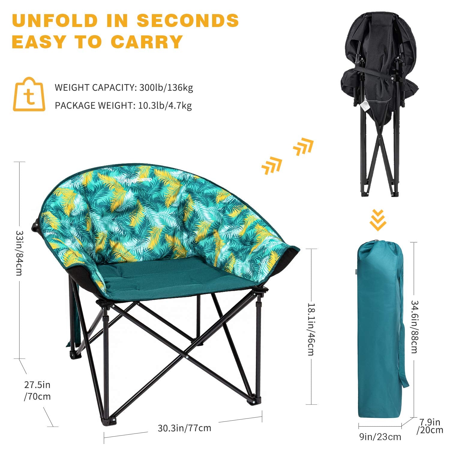 KingCamp Moon Saucer Leisure Camping Chair