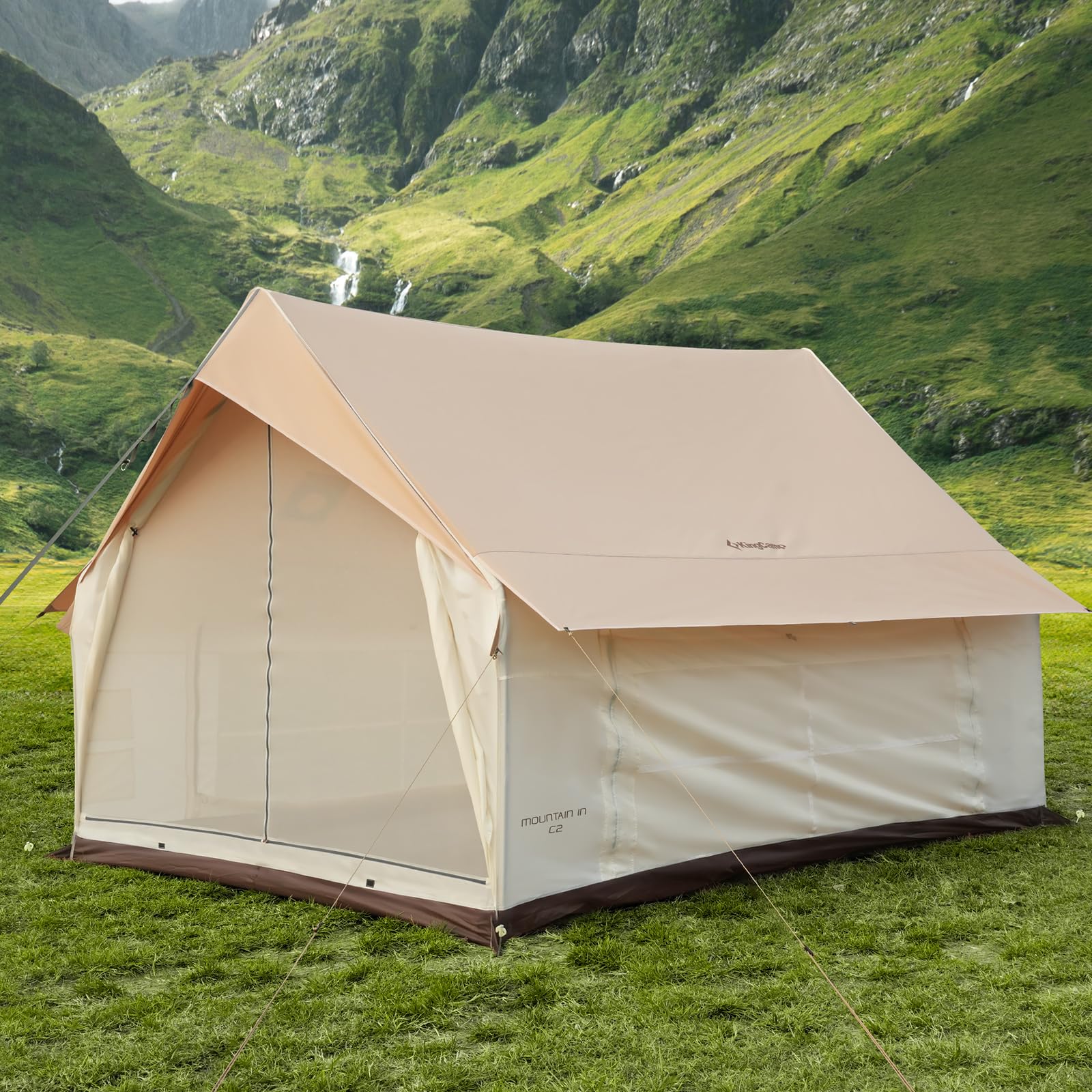 KingCamp MOUNTAIN IN C2 4-Season Cabin Tent with Stove Jack