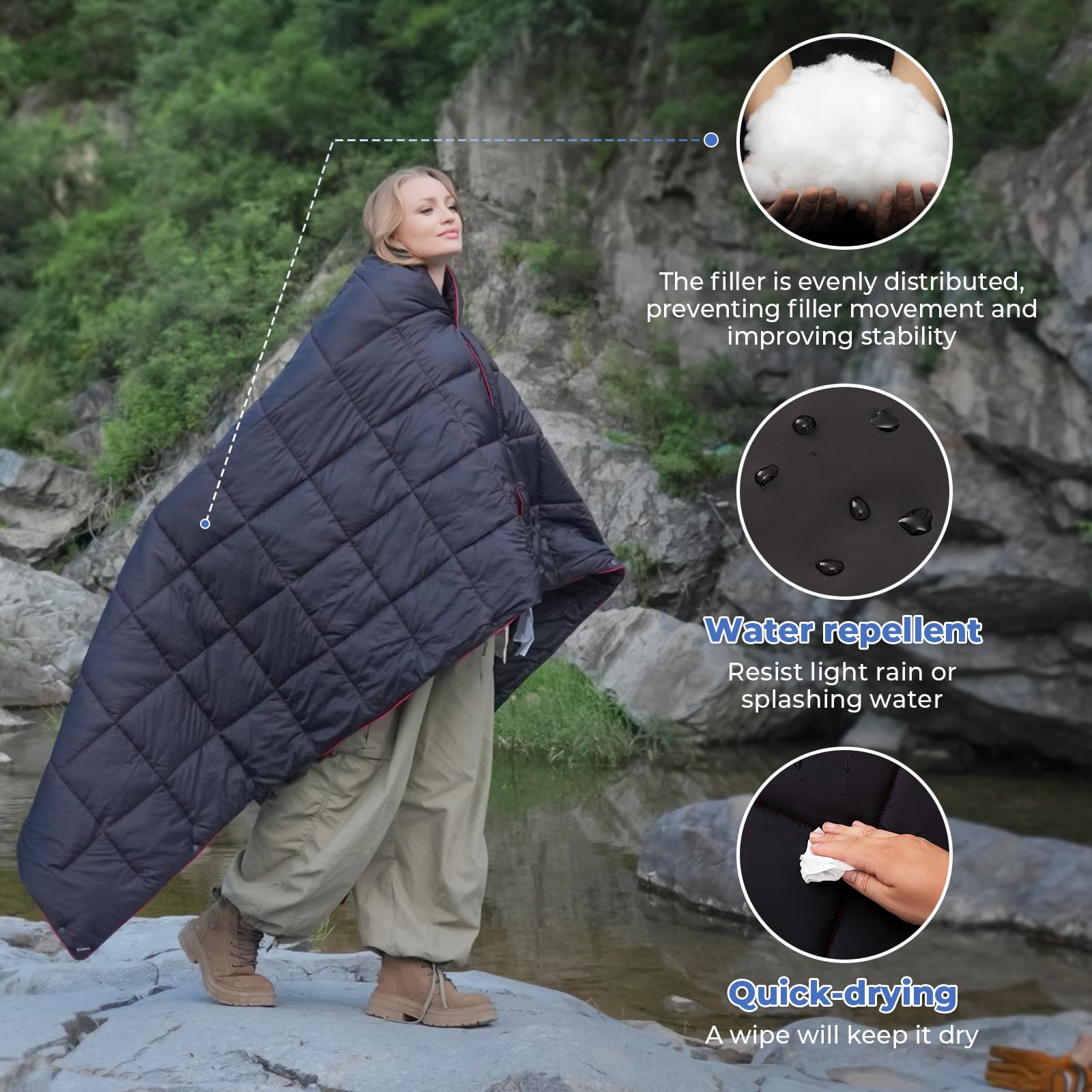 KingCamp BLANKET SMART 150 Camping Blanket