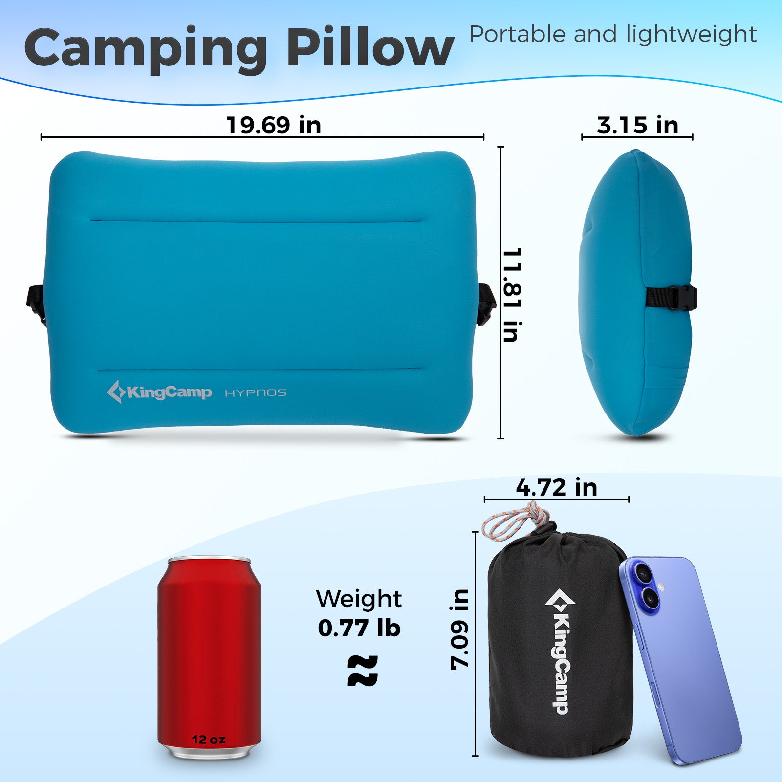 KingCamp HYPNOS Inflatable Camping Pillow