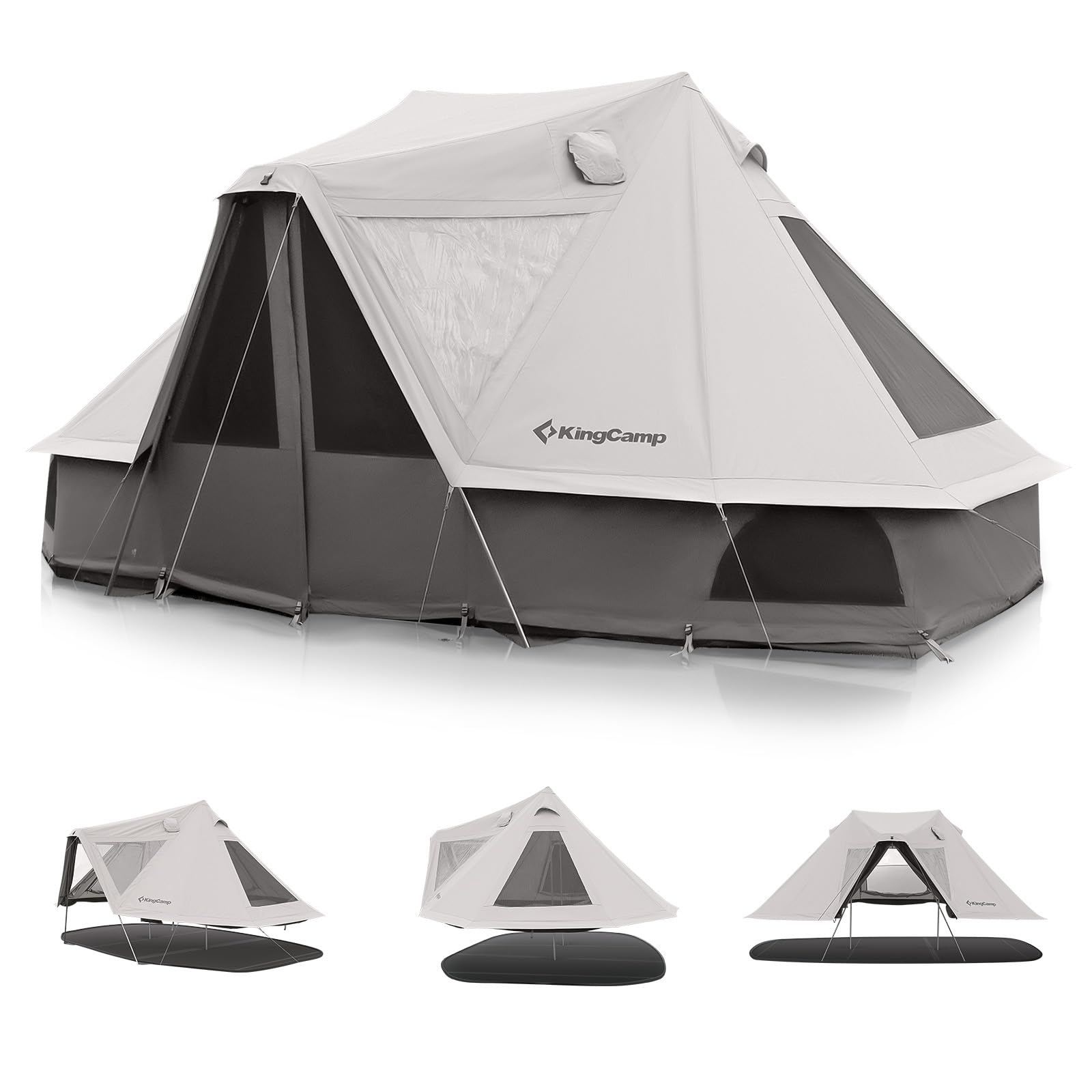 KingCamp Khan Villa Tent Glamping 3-in-1 Bundle