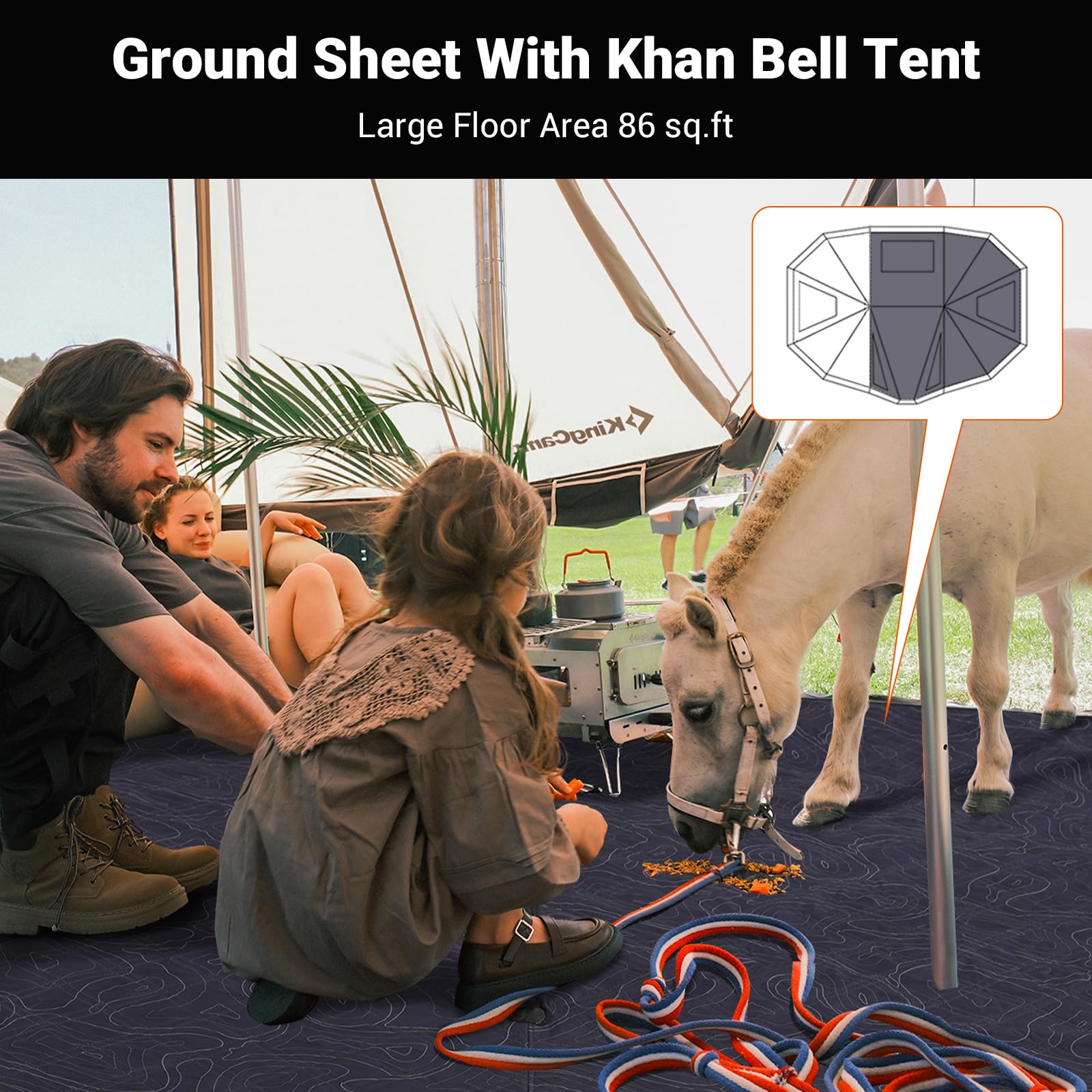 KingCamp KHAN VILLA Glamping Tent Mat