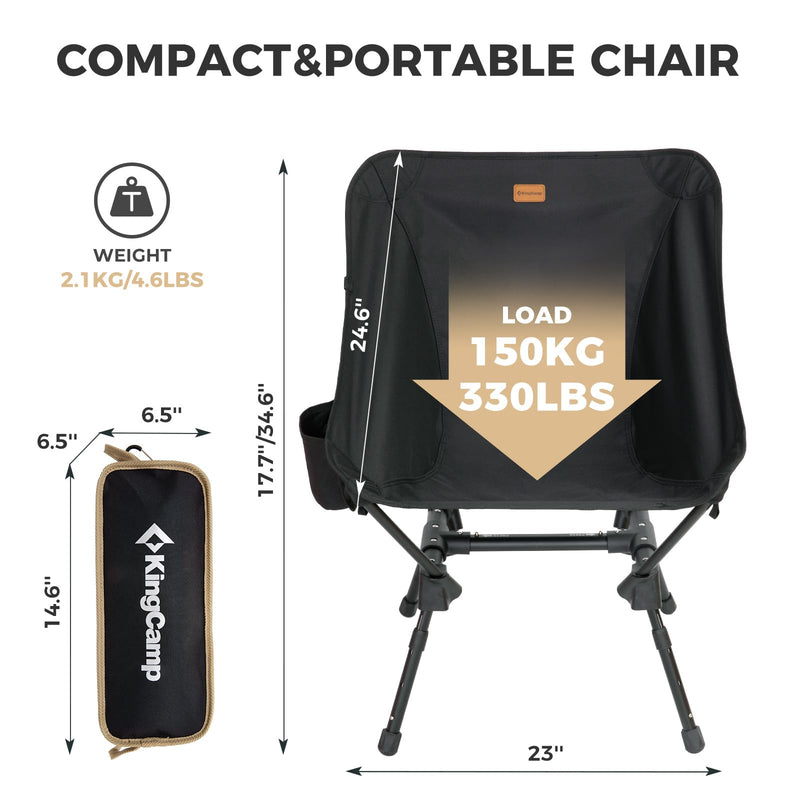 KingCamp ALOE P20 7075 Portable Lightweight Camping Chair