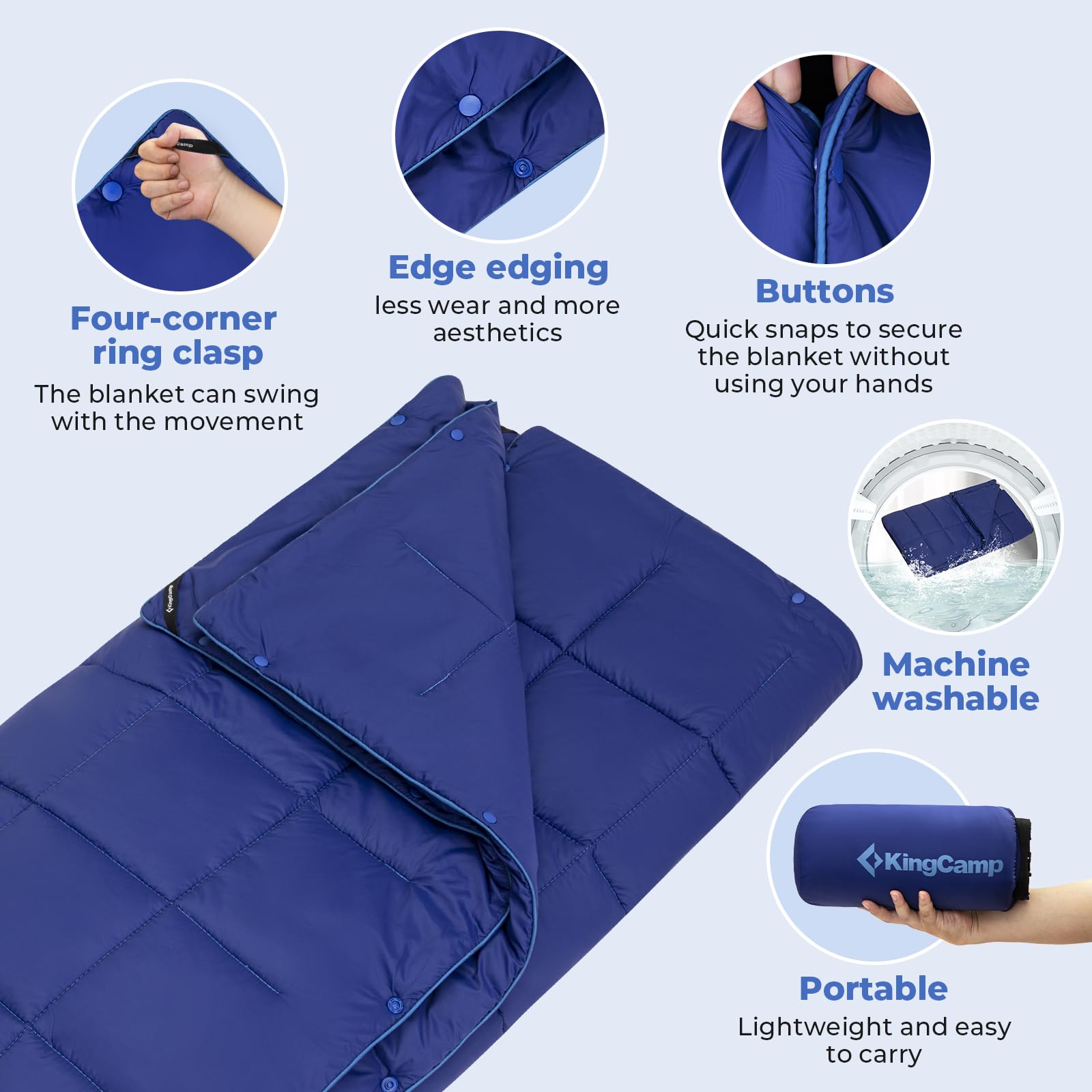 KingCamp BLANKET SMART 150 Camping Blanket