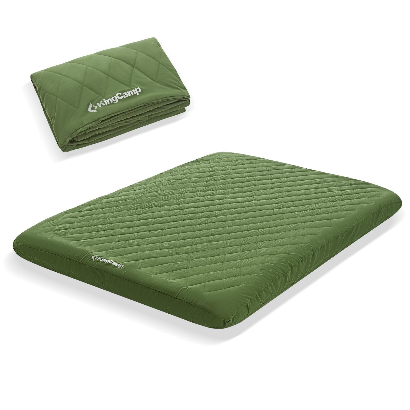 KingCamp Double Air Mattress & Cotton Mattress Cover Bundle