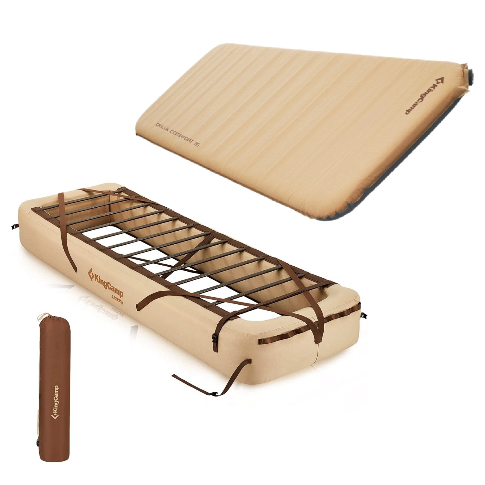 KingCamp Sleeping Pad & Air Mattress Frame Bundle