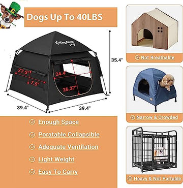 Waterproof Large Dog House Kennel Accessories Camping Dog House