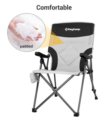 Carpzilla Portable Fishing Chair, XL Heavy Duty Camping Recliner Chair, Adjustable Legs