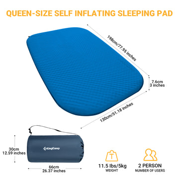 Buy Double Self Inflating Sleeping Pad from KingCamp Outdoors