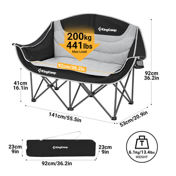 Loveseat Camping Chair Double Seat from KingCamp Outdoors