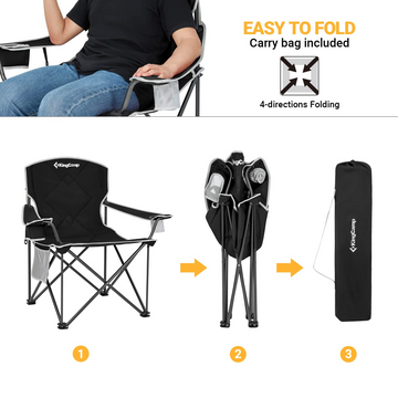 Buy KingCamp Outdoor Extra Large Oversized Folding Chairs