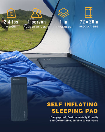 Buy KingCamp Single Self Inflating Plus Size Sleeping Pad – KingCamp  Outdoors